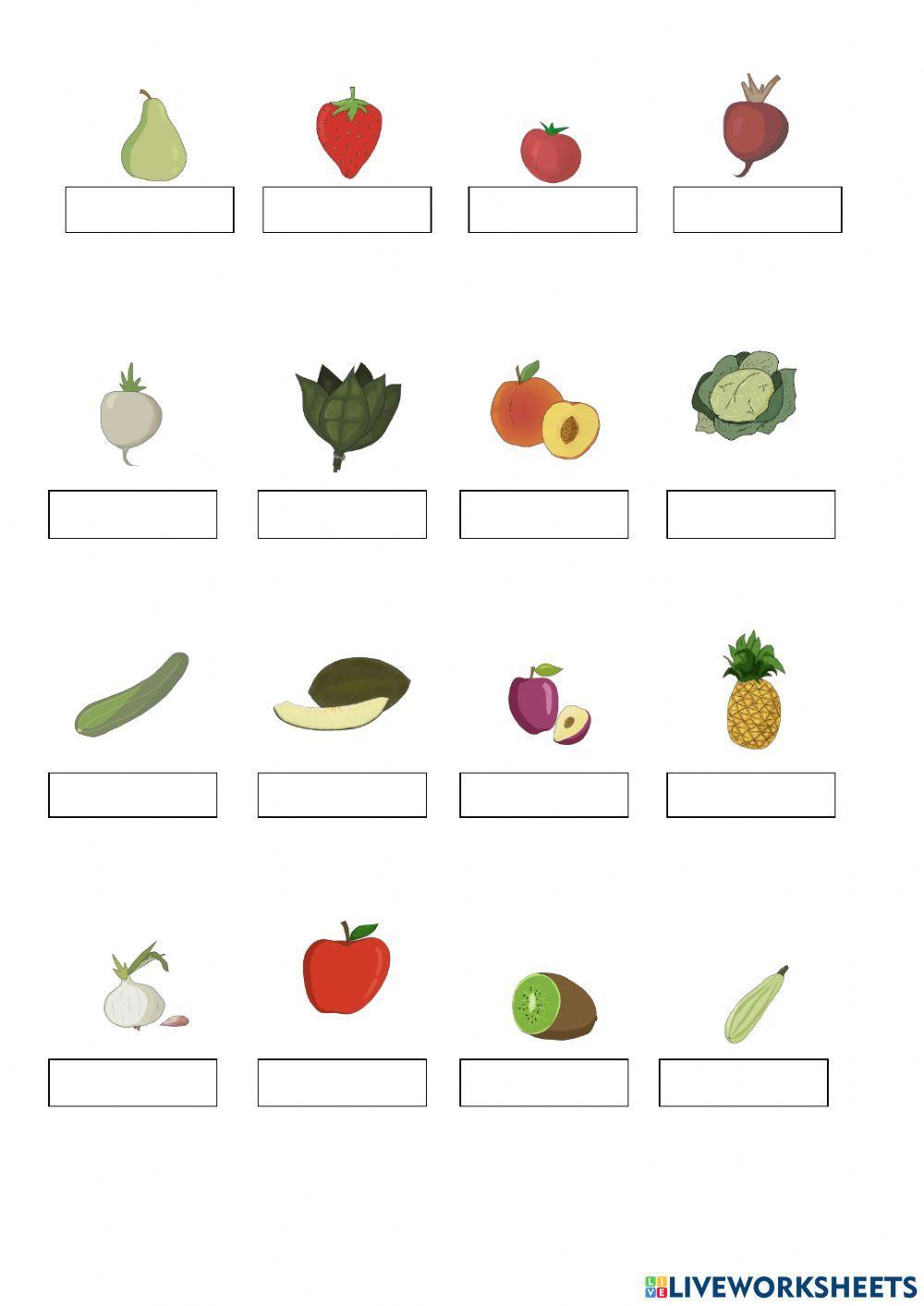 Fruites, verdures i hortalisses