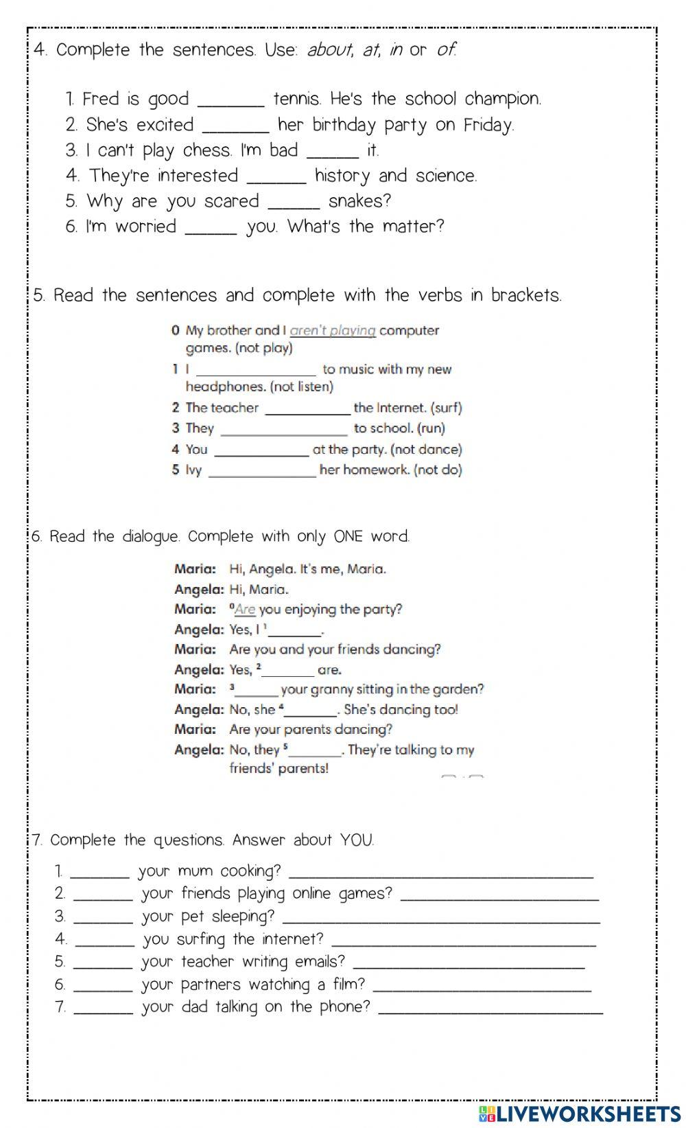 Grammar and vocabulary 2nd teens