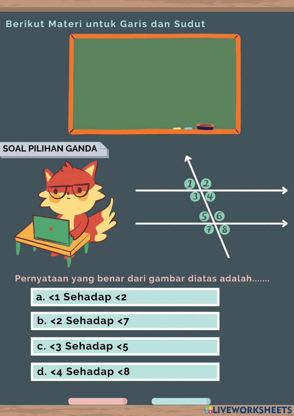 Lembar Kerja Peserta Didik Materi Garis dan Sudut