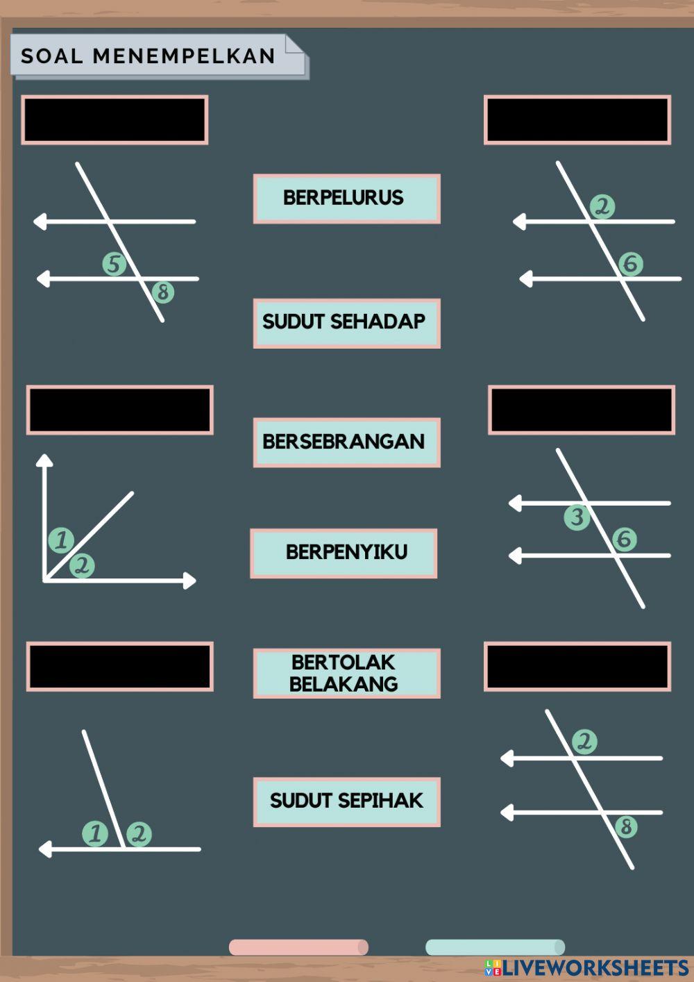 Lembar Kerja Peserta Didik Materi Garis dan Sudut