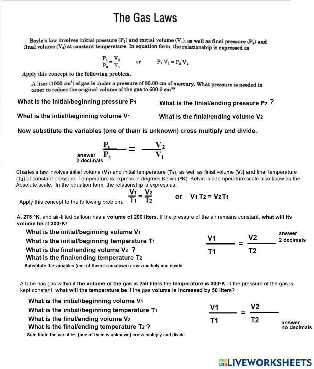 PS-02-10-The Gas Laws Math