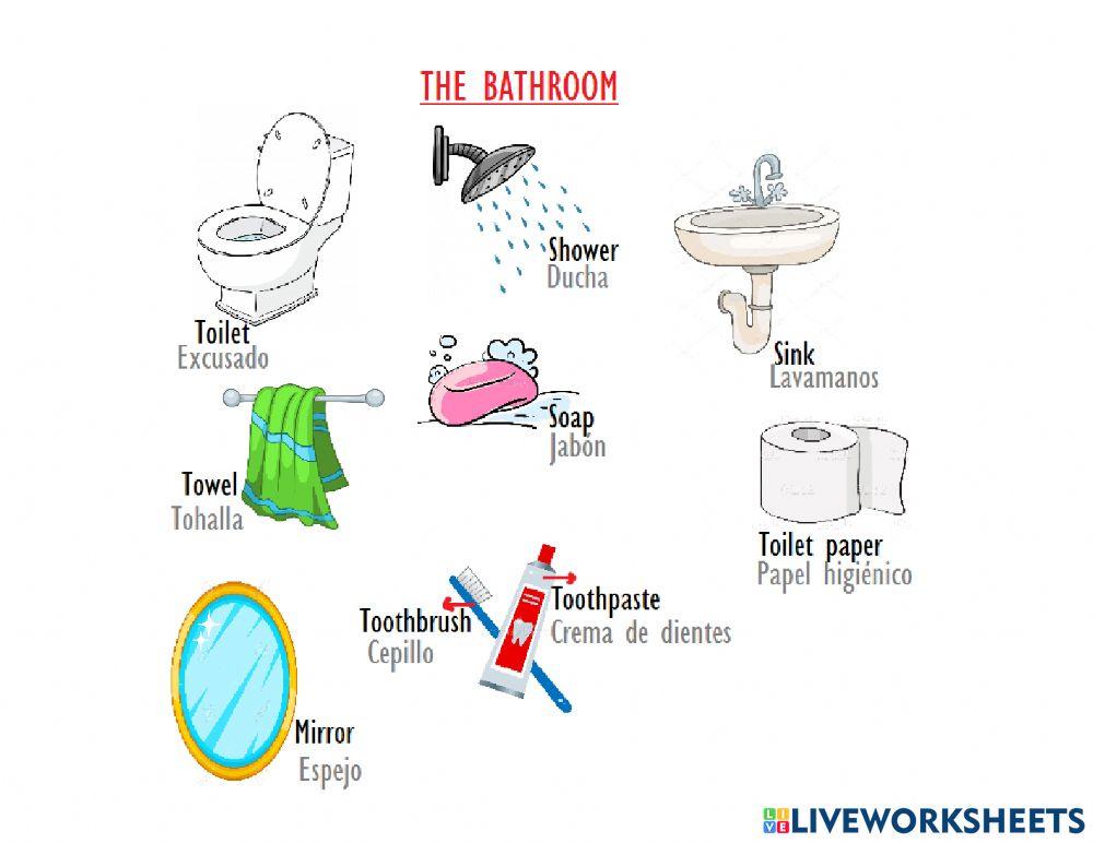 Bedroom and bathroom vocabulary