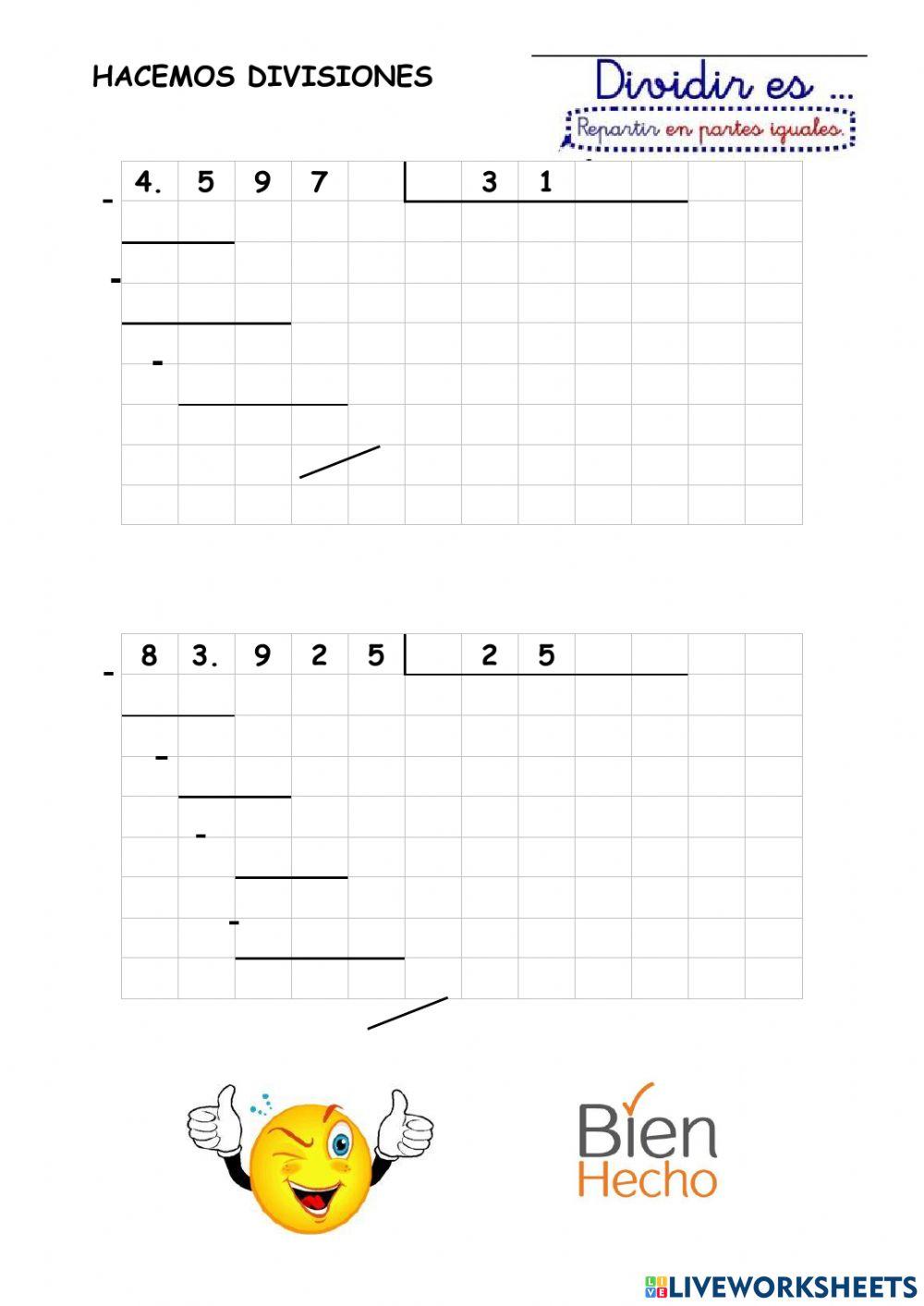 División por dos cifras