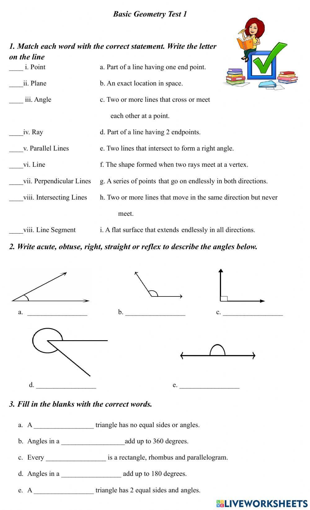 Basic Geometric Terms