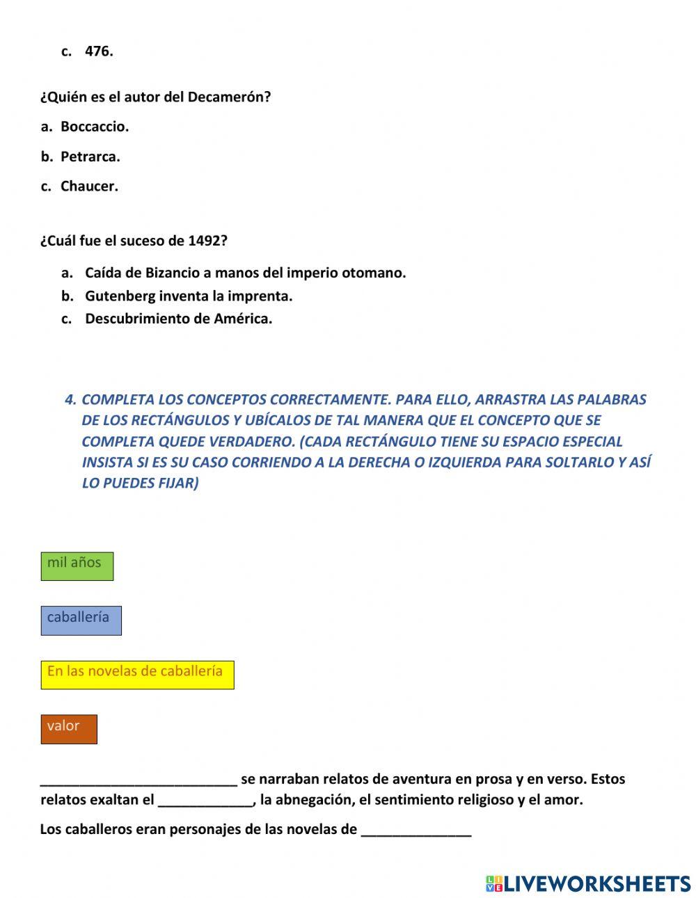 Literatura Universal (Renacimiento)