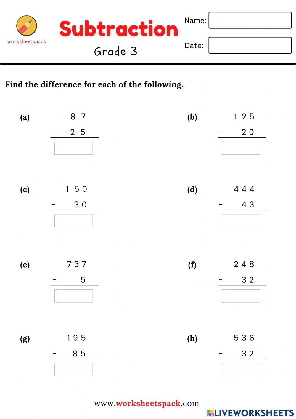 Find the difference