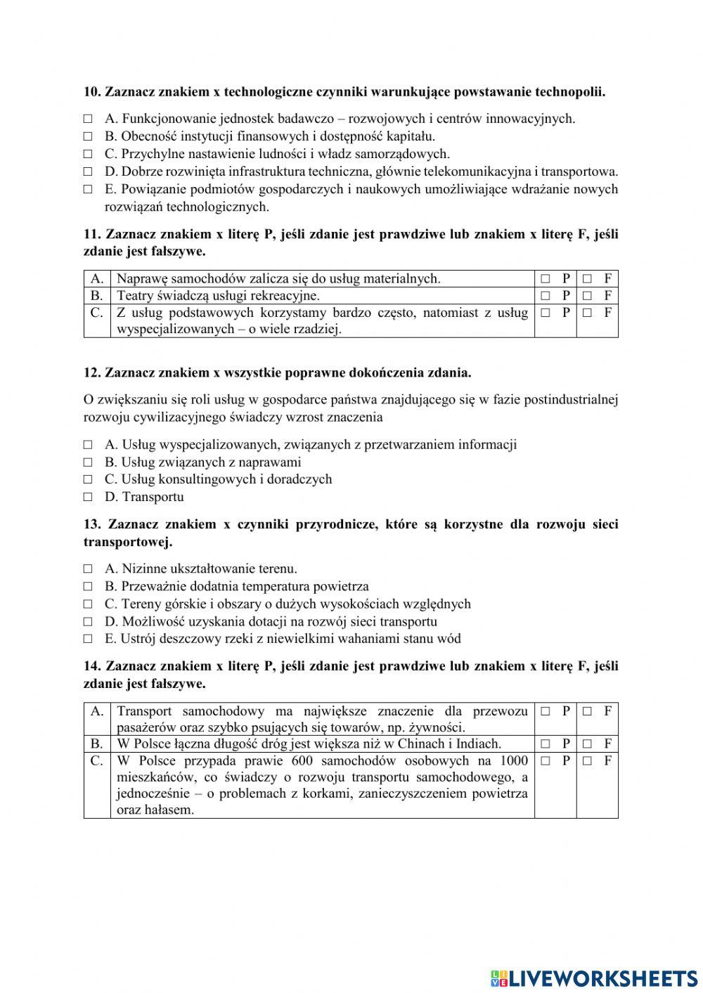 Egzamin zerowy semestr 4