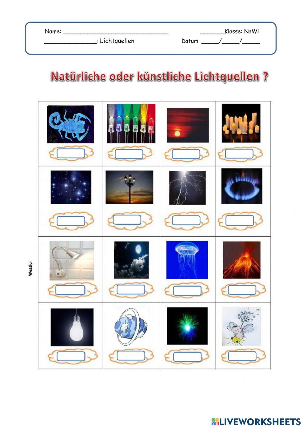 Lichtquellen