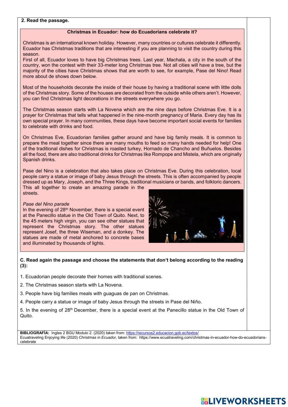 Traditions and festivities of Ecuador