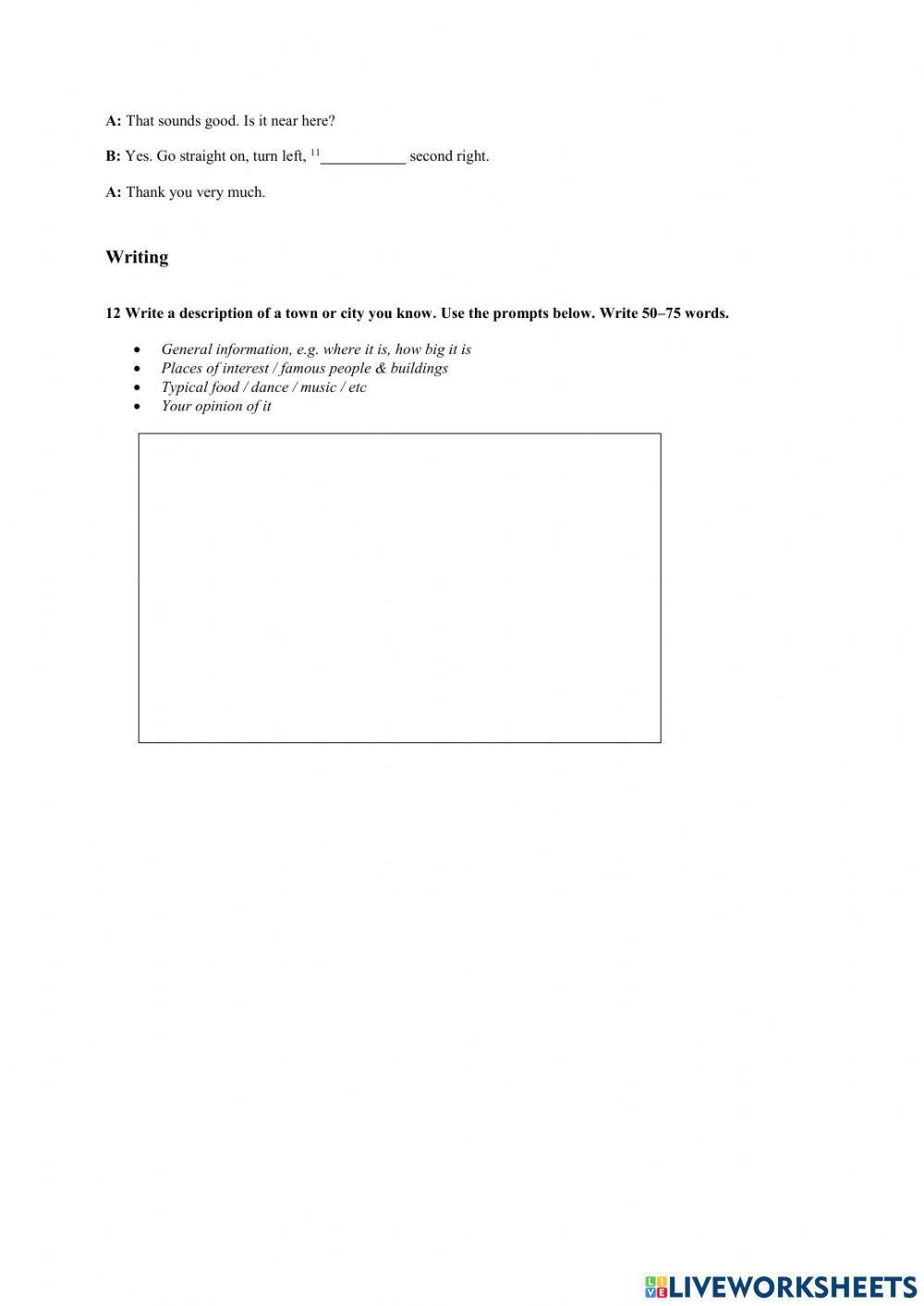 Elementary Final Test