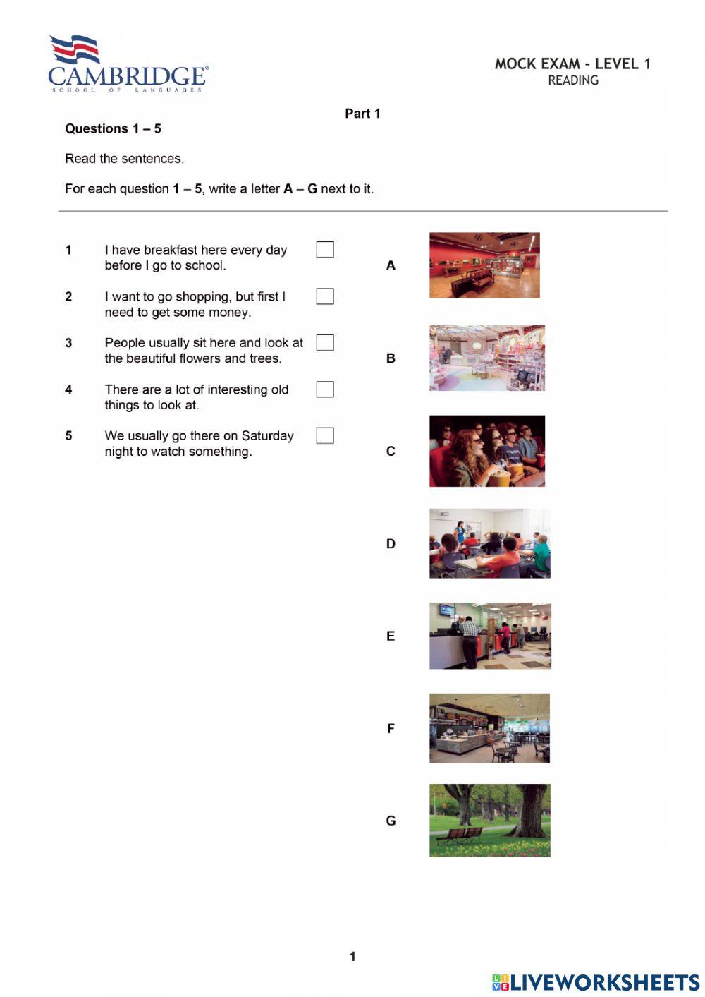 READING MOCK TEENS 1