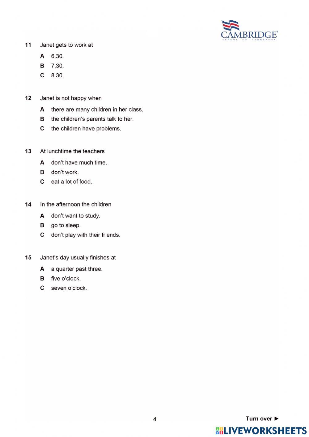 READING MOCK TEENS 1