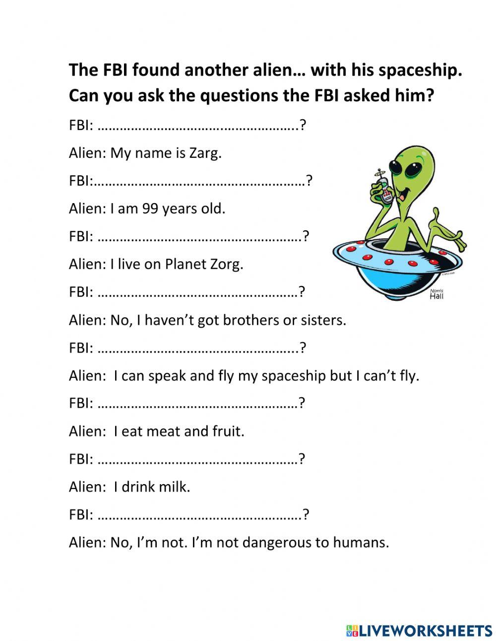 Interview an alien