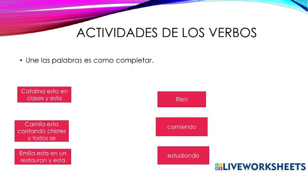 Sustantivos adjetivos y verbos