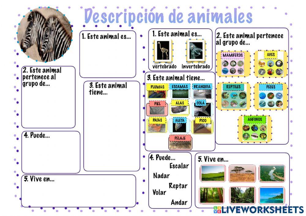 Descripciones de animales