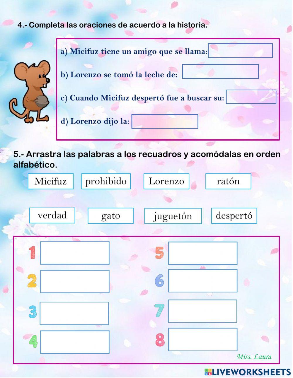 Lectura de comprensión Lectura de comprensión