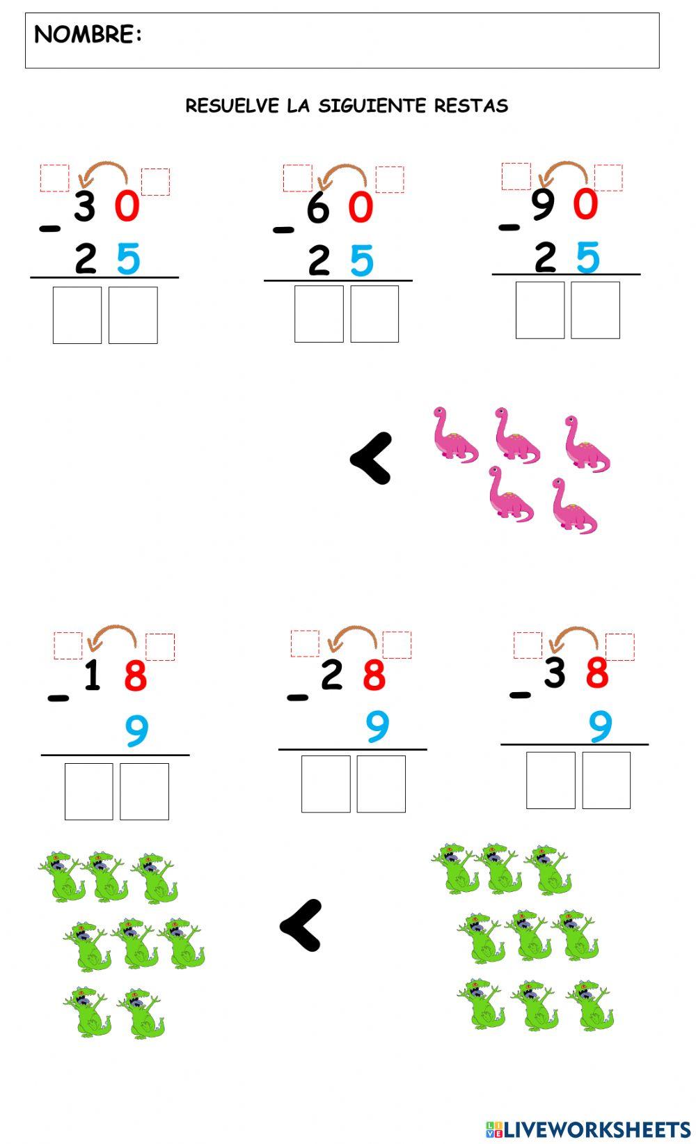Restas de pedir prestado