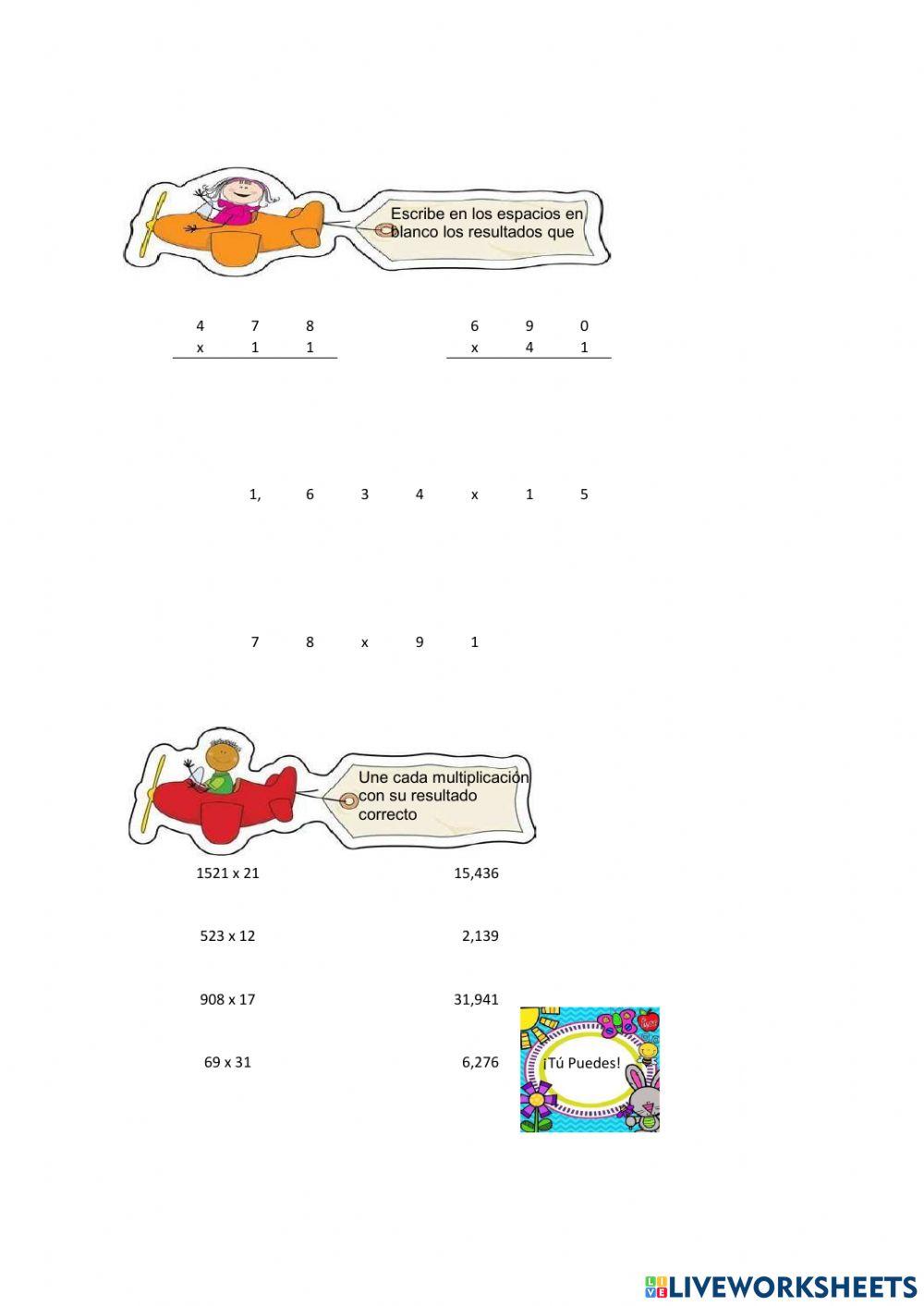 Multiplicaciones abreviadas