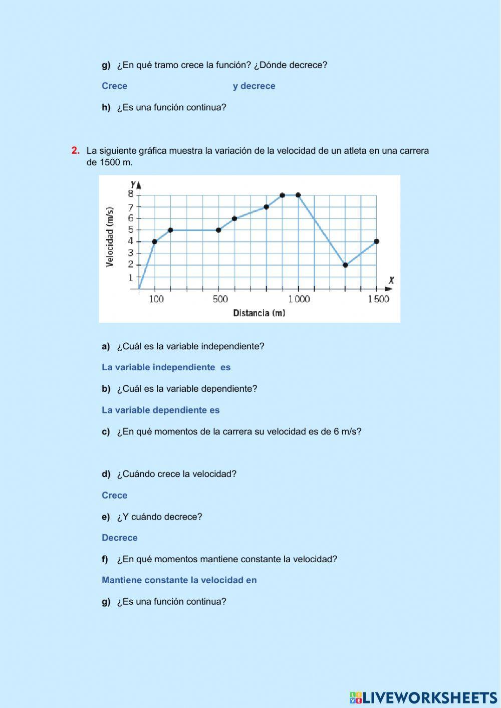 Refuerzo funciones 2º ESO
