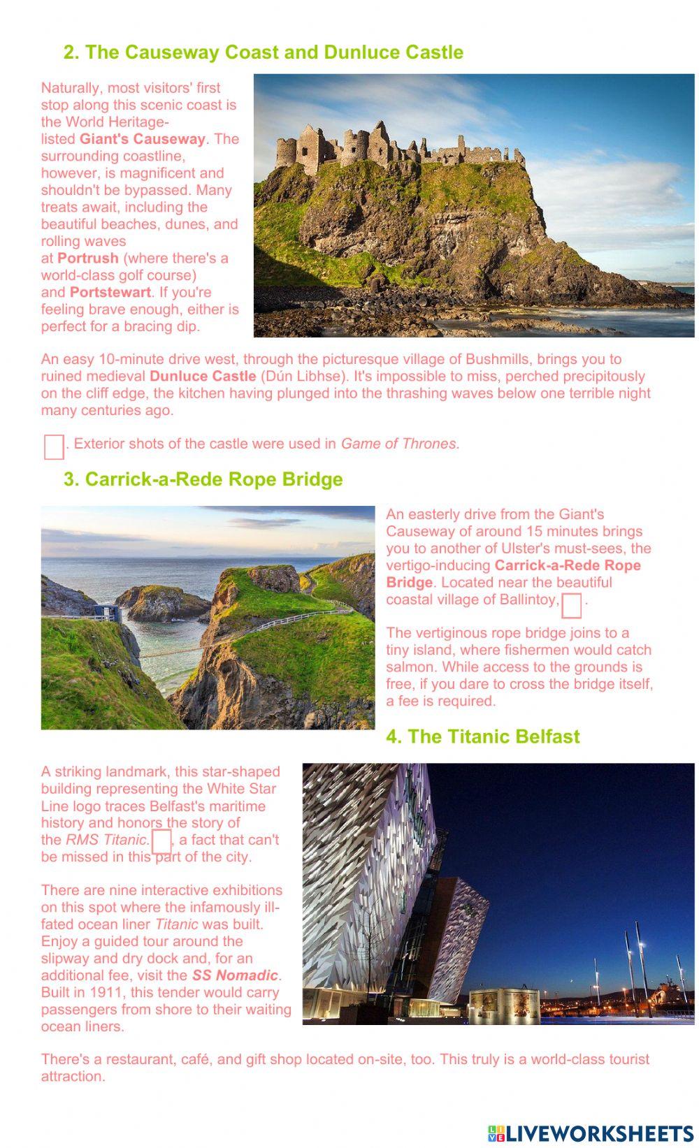 10 Top-Rated Tourist Attractions  in Northern Ireland