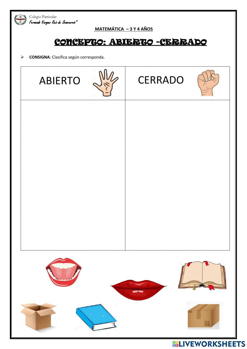 Concepto:abierto-cerrado