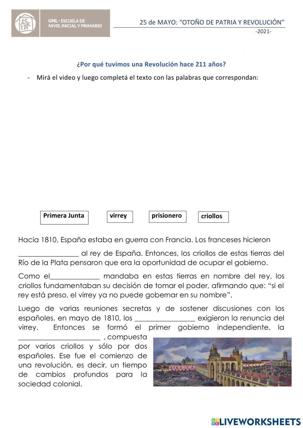 25 de MAYO: OTOÑO DE PATRIA Y REVOLUCIÓN