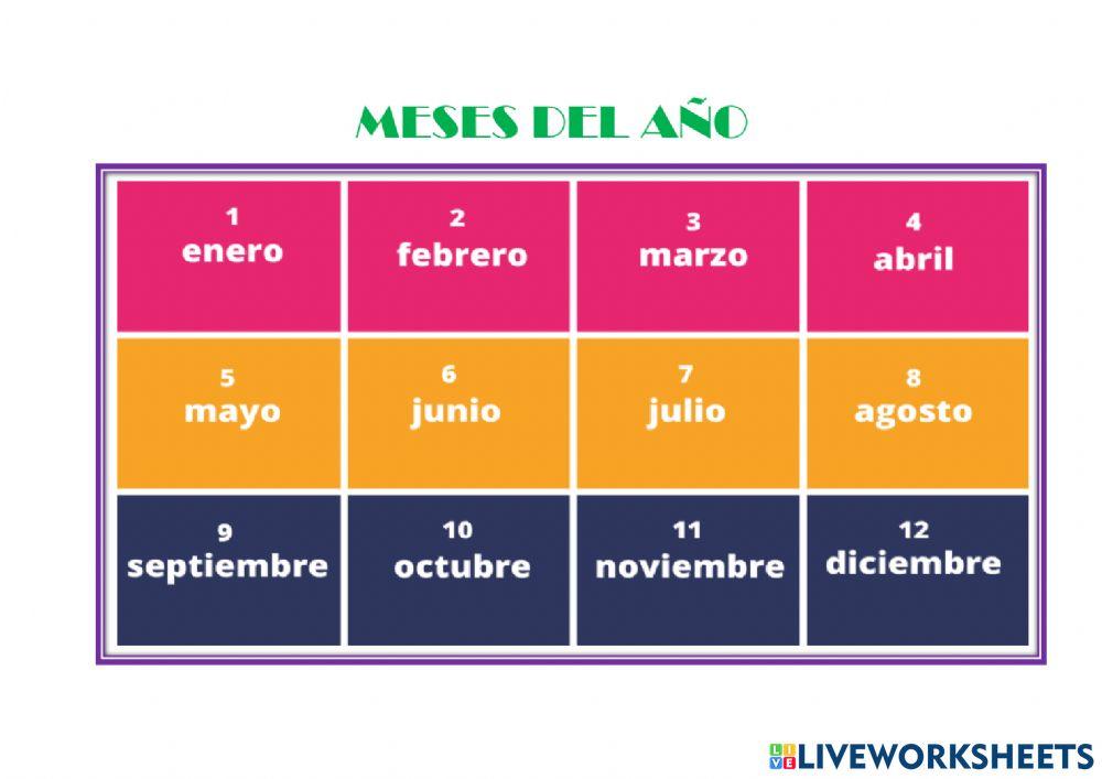 Meses del ano