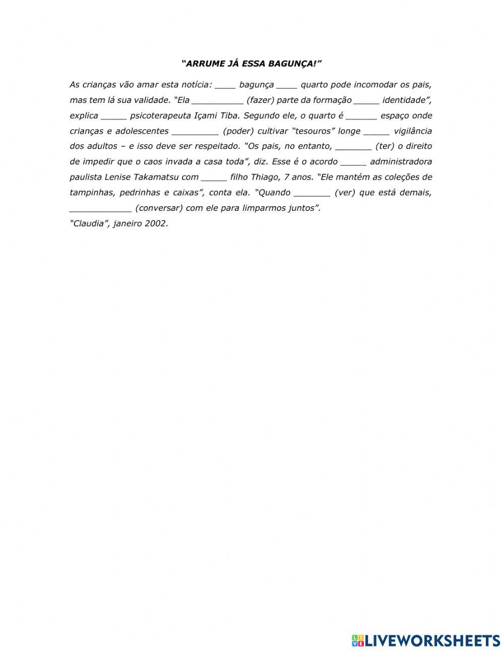 Arrume já essa bagunça