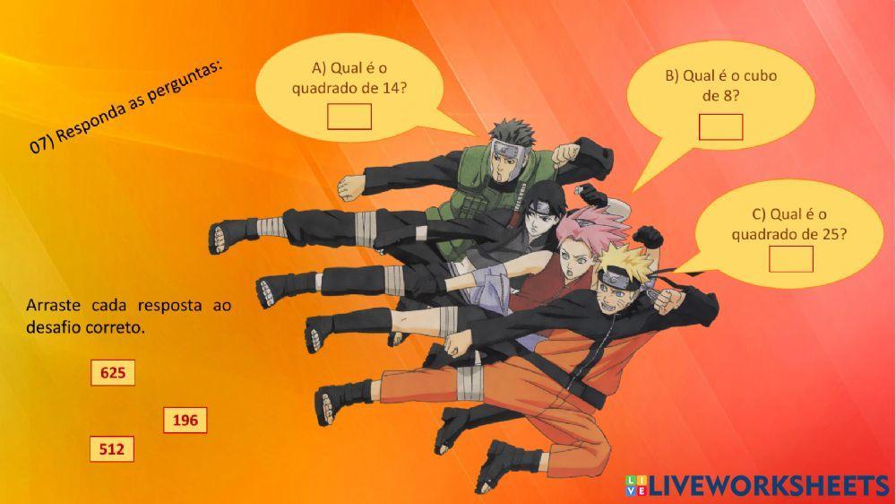 Atividade - potenciação e raiz quadrada