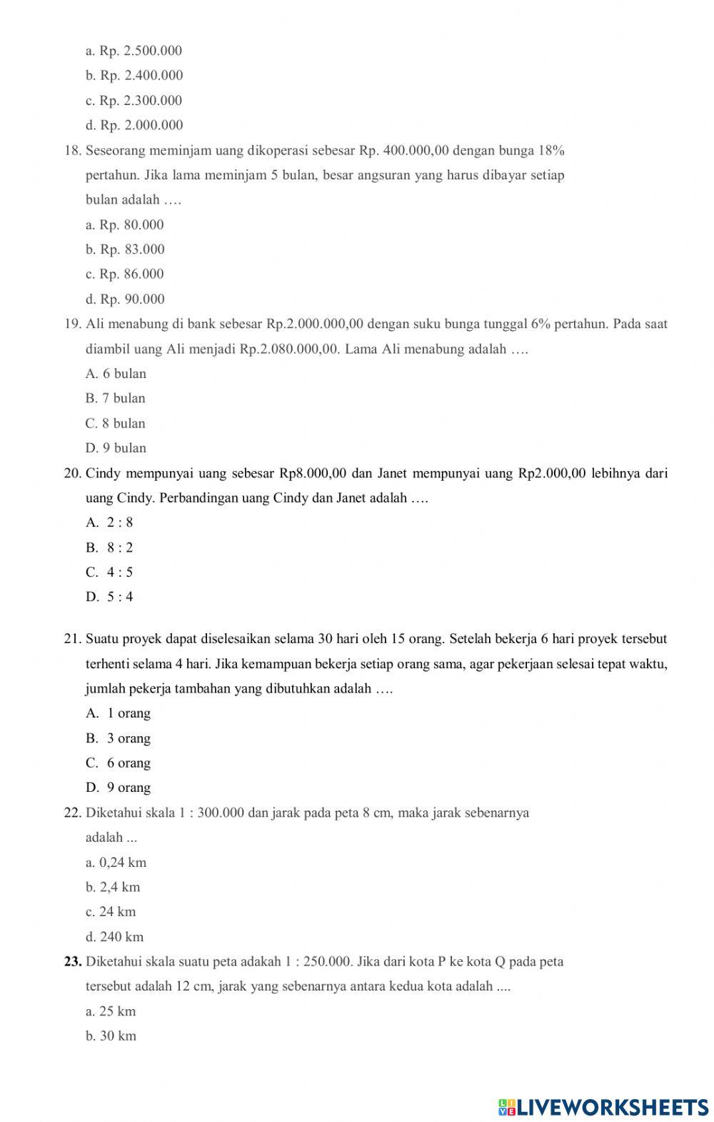 Menguasai Bab 1 Matematika Kelas 7: Panduan Lengkap Unduh Soal Latihan