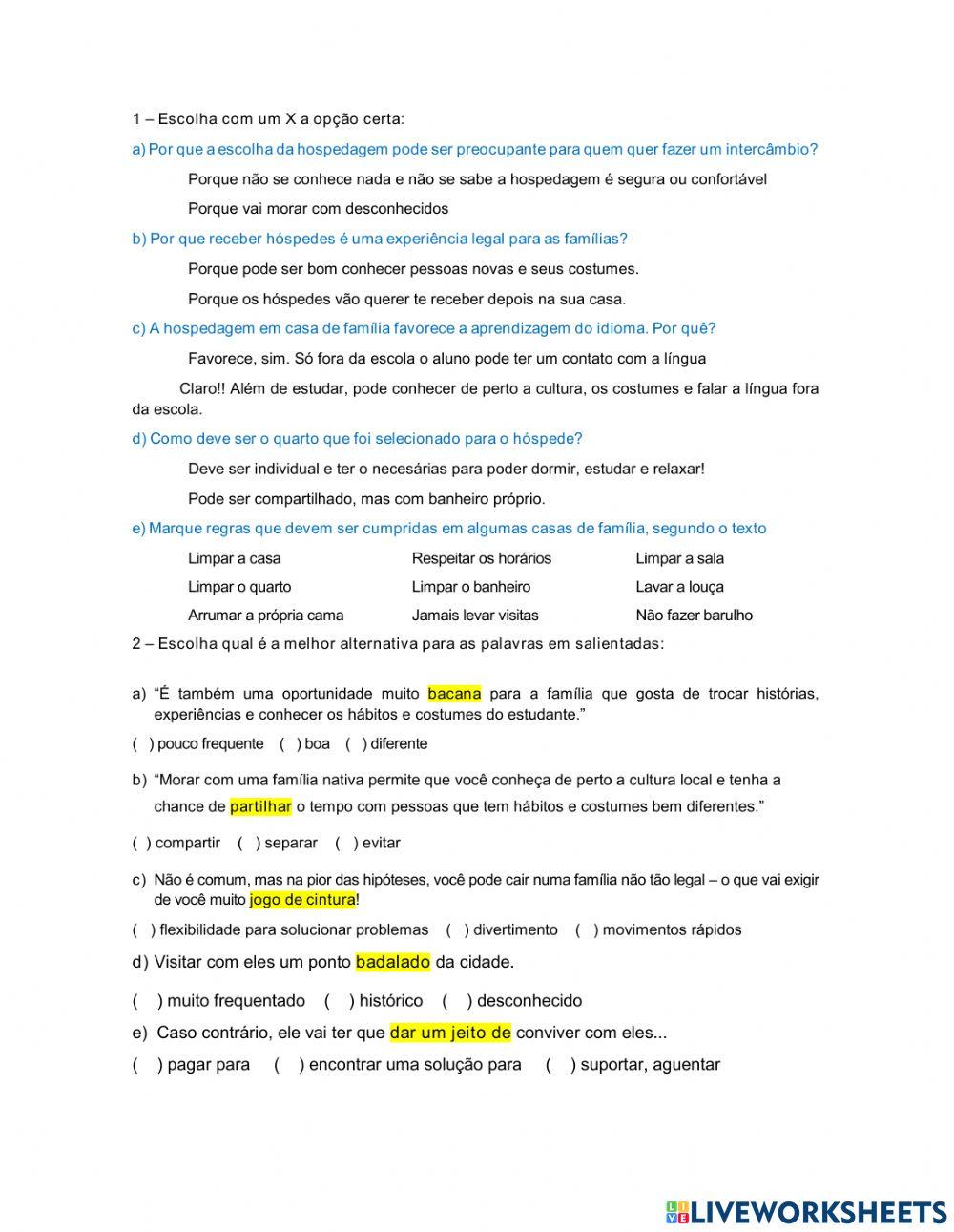 Compreensão de texto