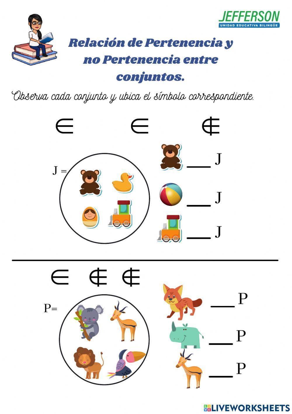 Relación de pertenencia entre conjuntos
