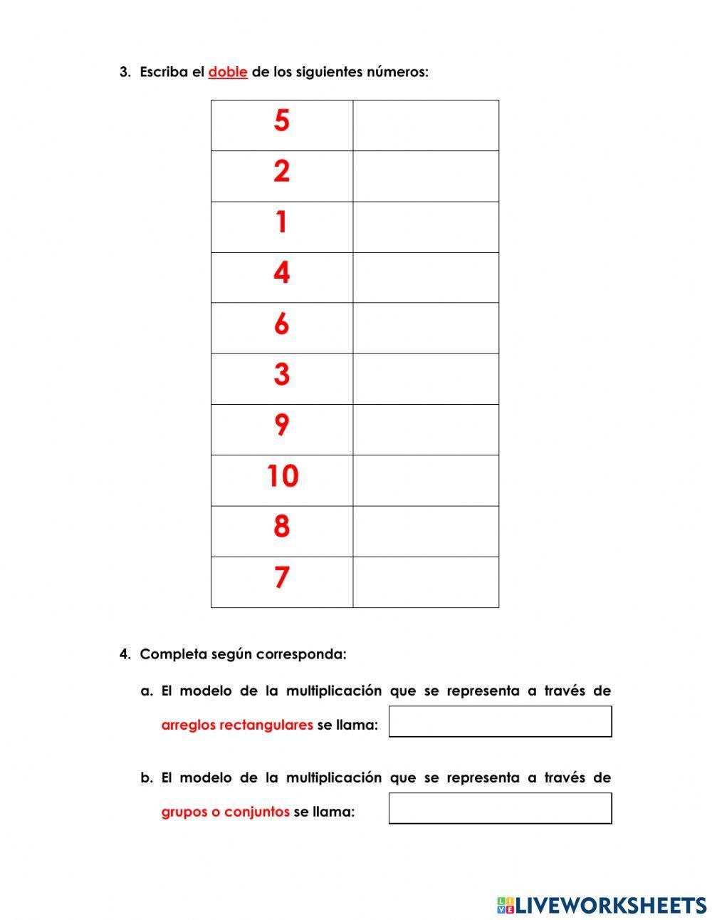 Modelo grupal y geométrico de la multiplicación