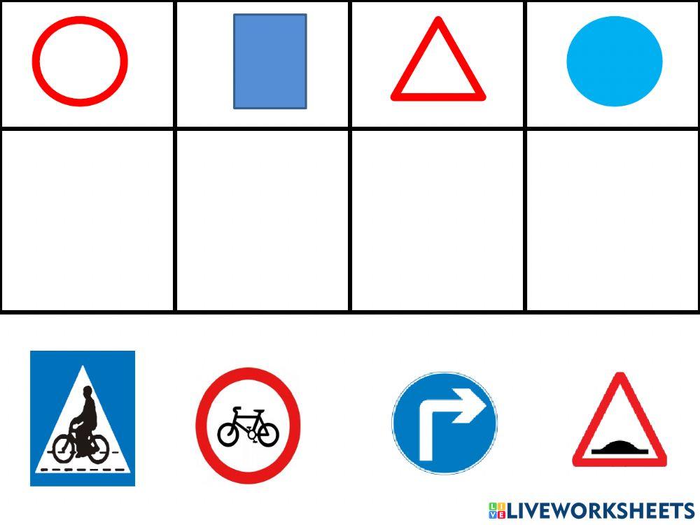 Σήματα οδικής κυκλοφορίας- σχήματα