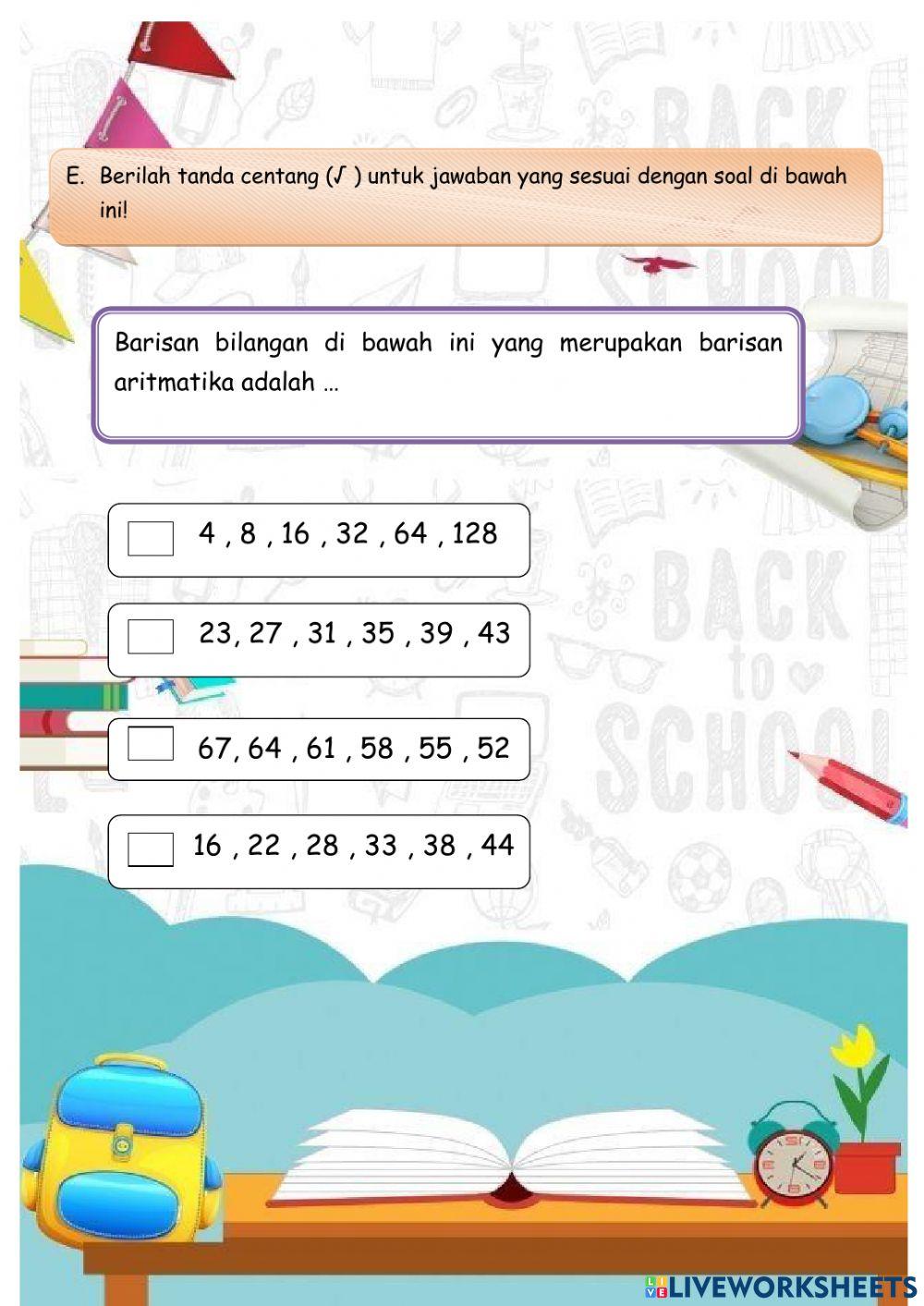 Barisan dan Deret Aritmatika