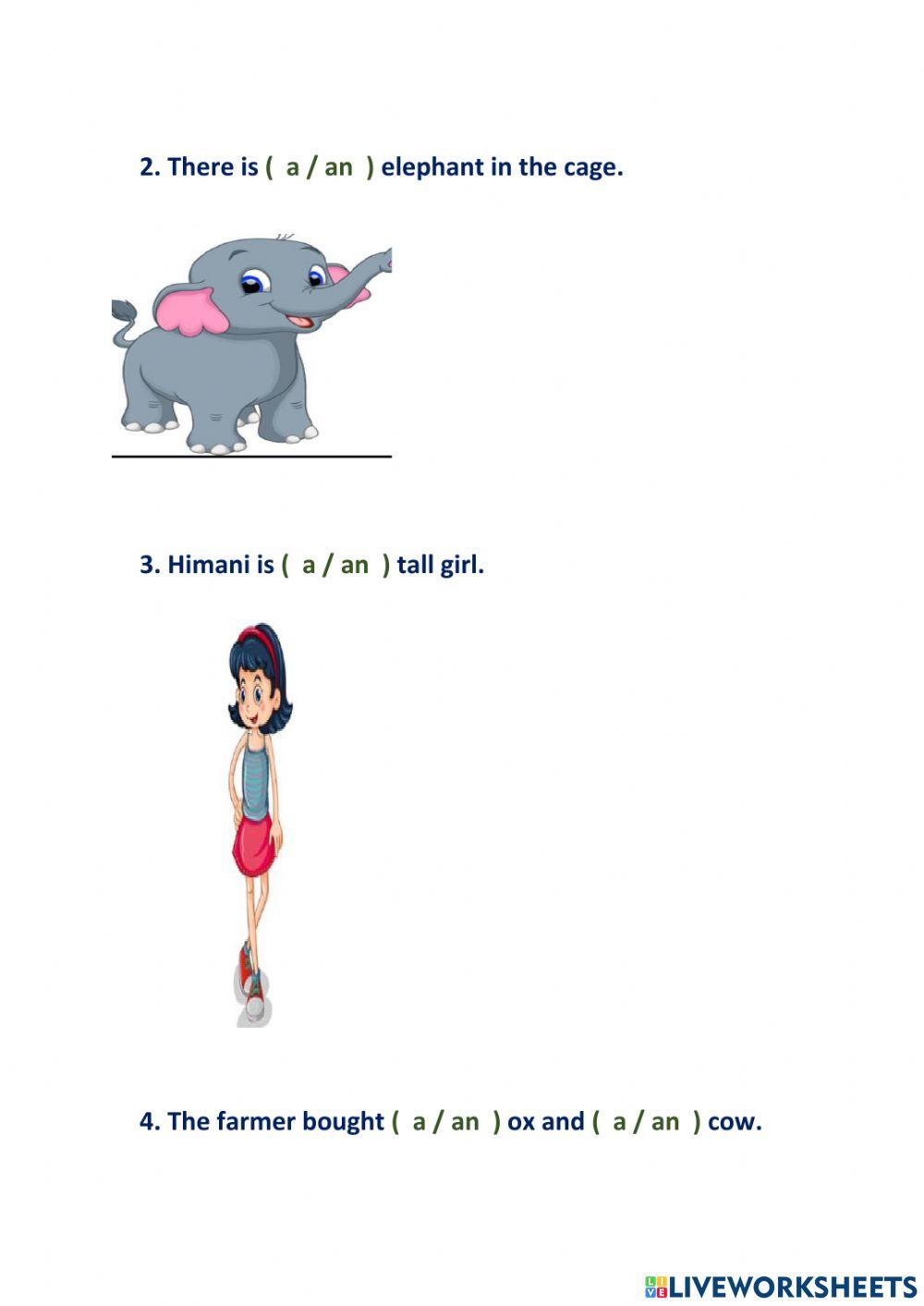 1020186 | Articles grade 3 | vaijyanti | LiveWorksheets