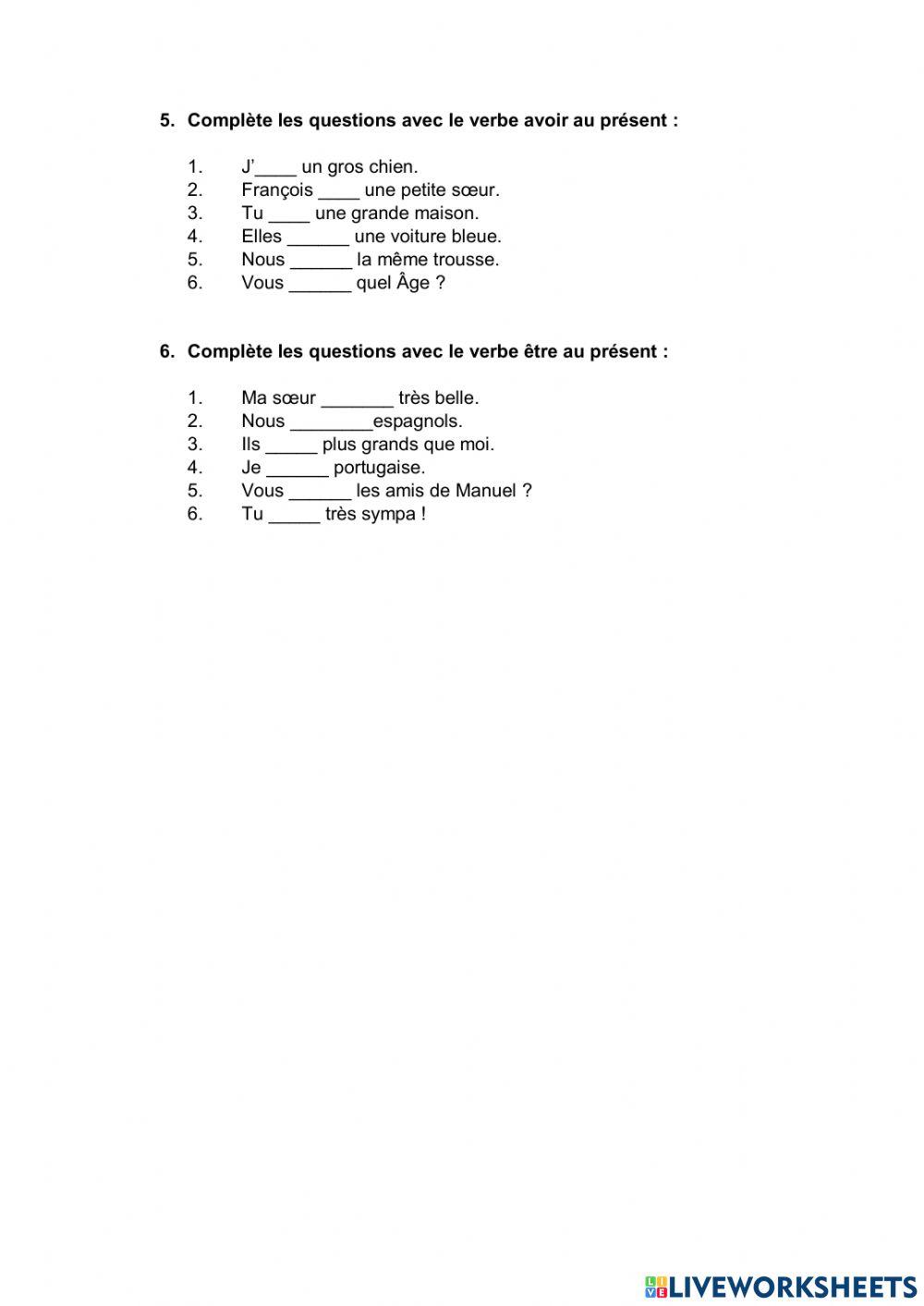 Révision globale 5ème évaluation