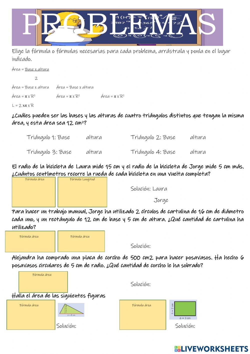 Areas figuras planas