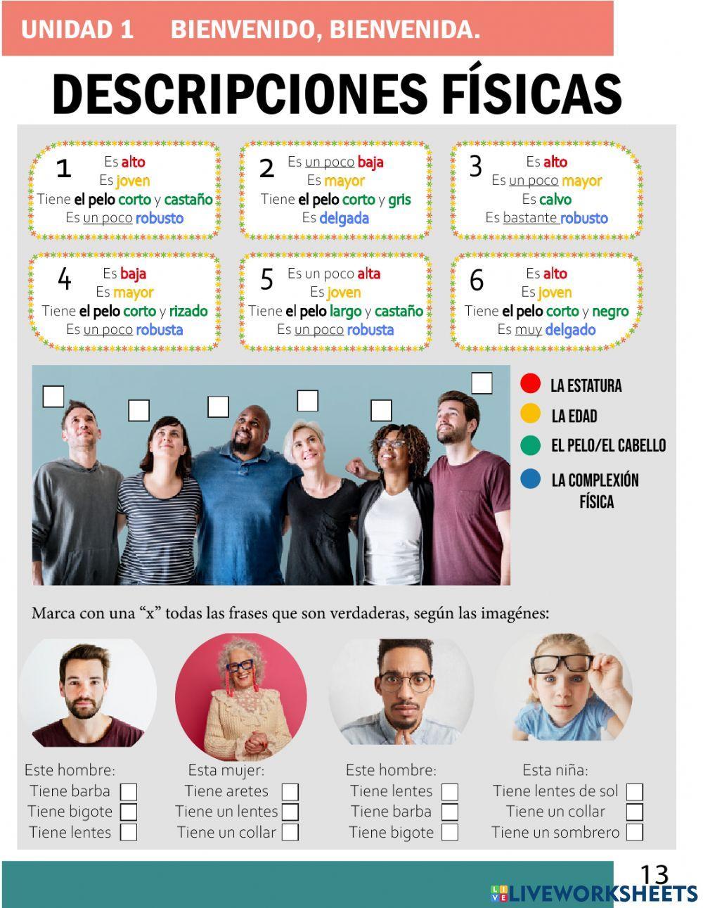 Descripciones físicas