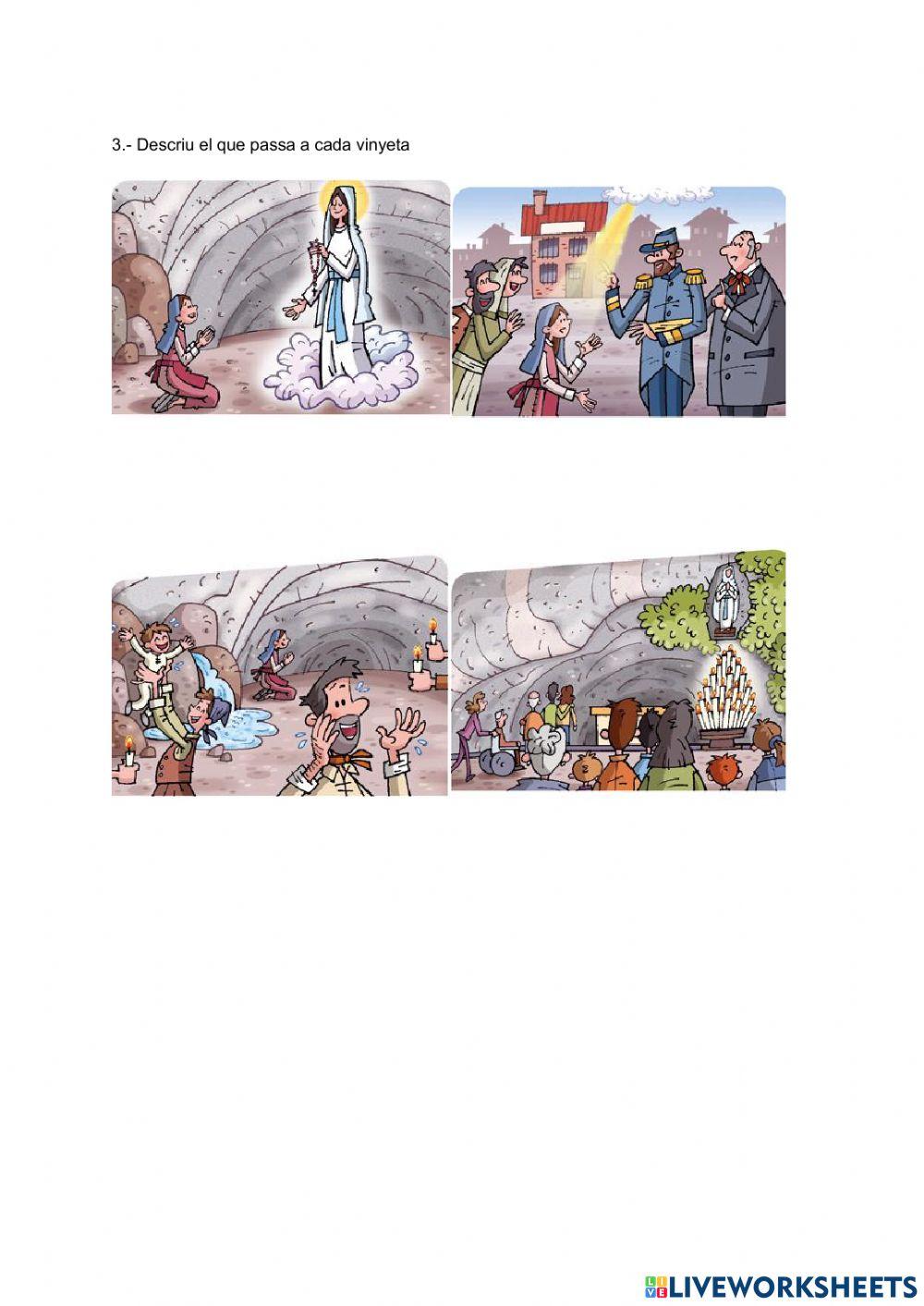 Les aparicions de la Verge de Lourdes Les aparicions de la Verge de Lourdes