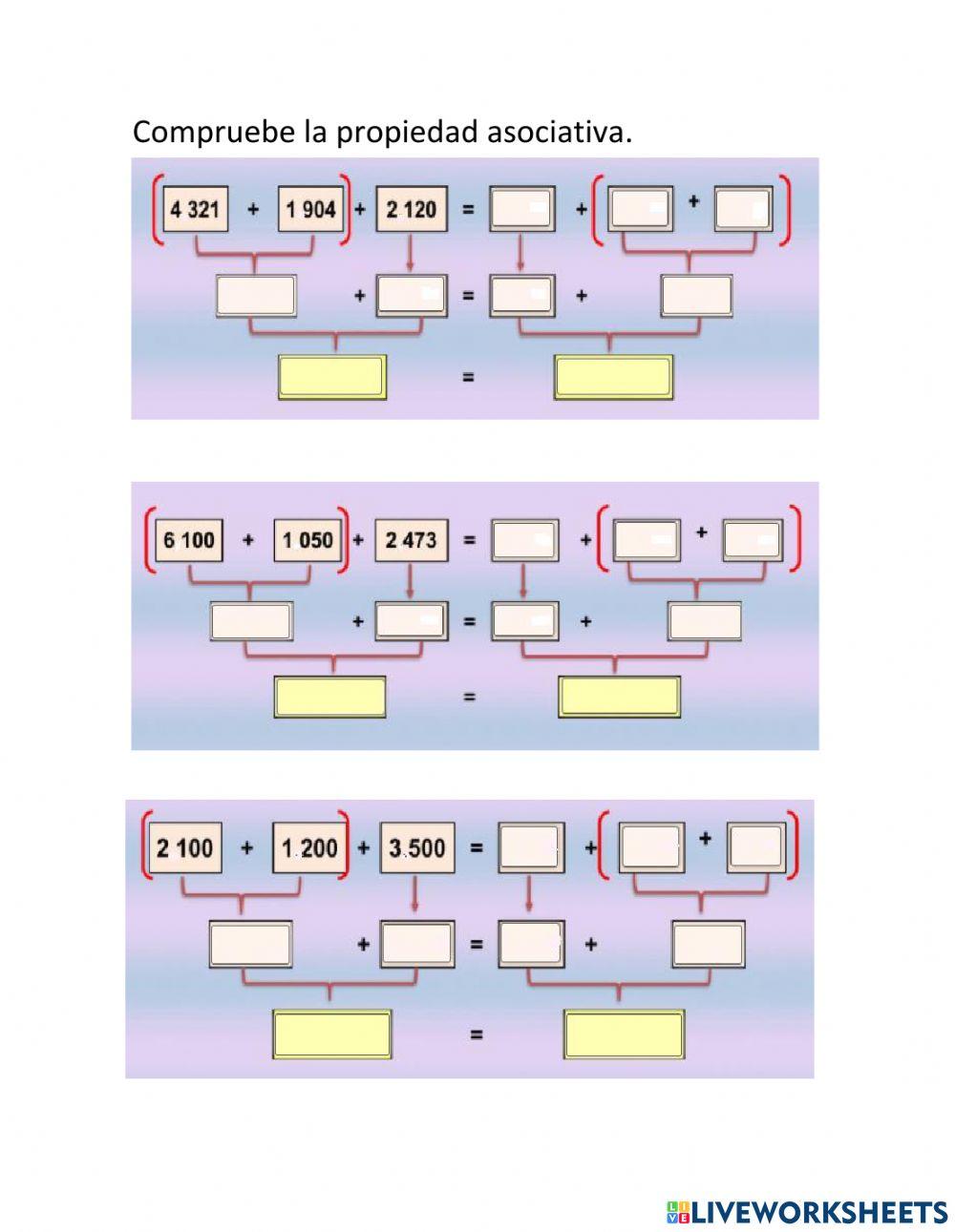 Propiedades de la adición