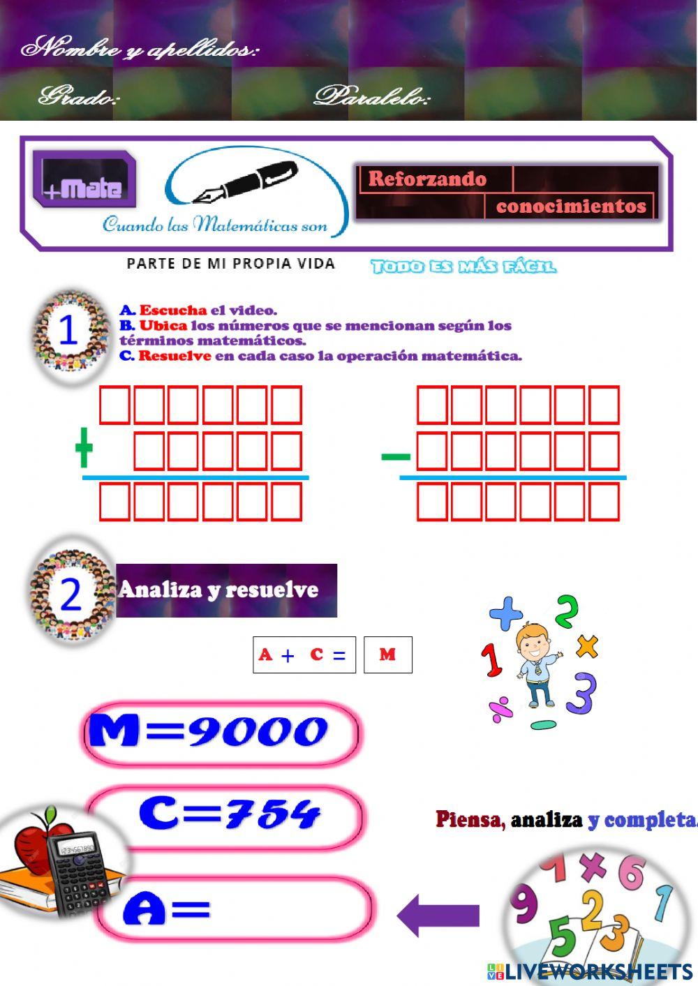 Reforzando lo aprendido