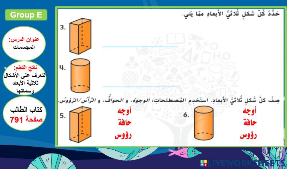 المجسمات المستوى 3
