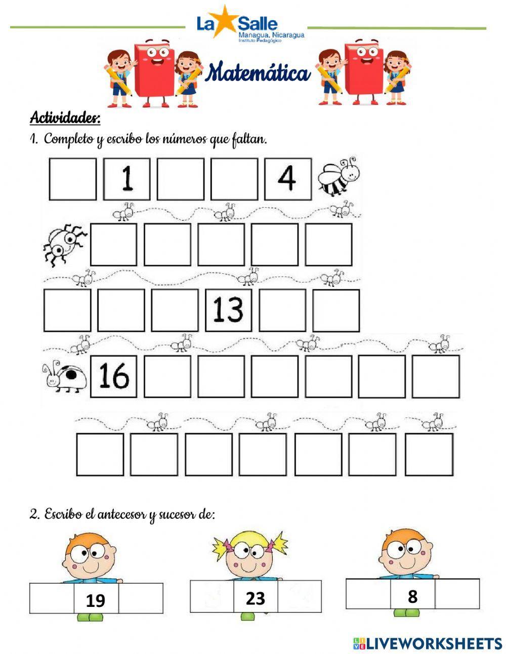 Números del 0 al 29