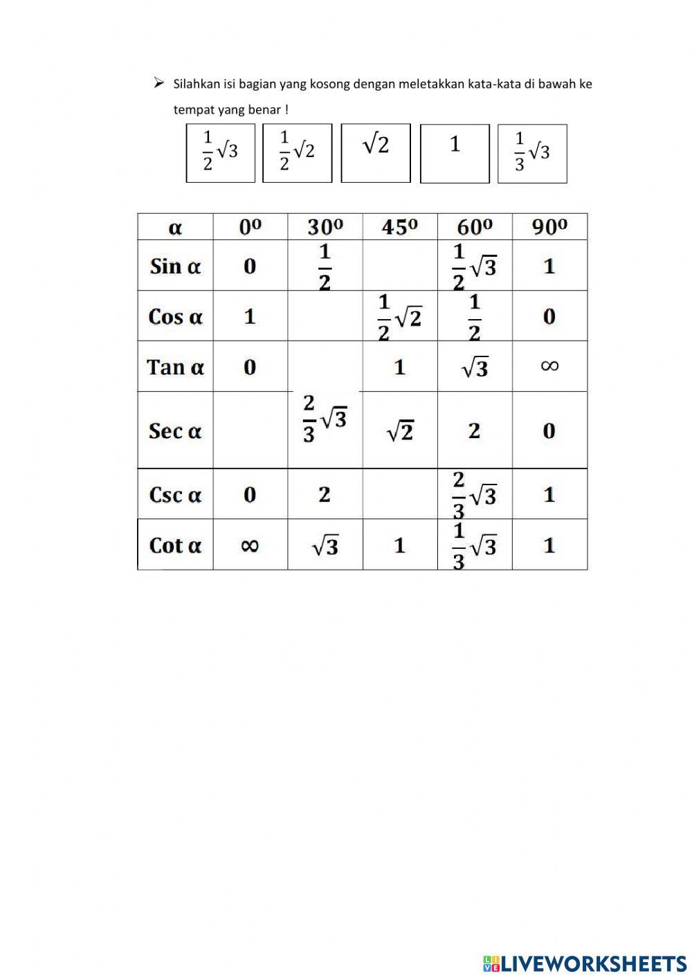 LKPD Interaktif Perbandingan Trigonometri