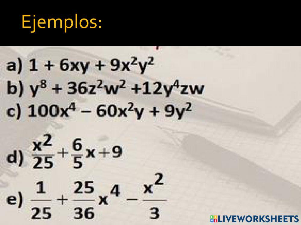 Trinomio al cuadrado