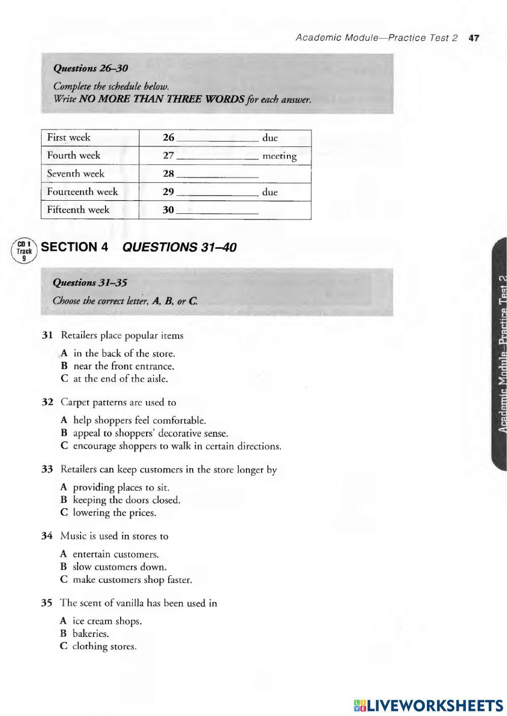 Ielts test 2