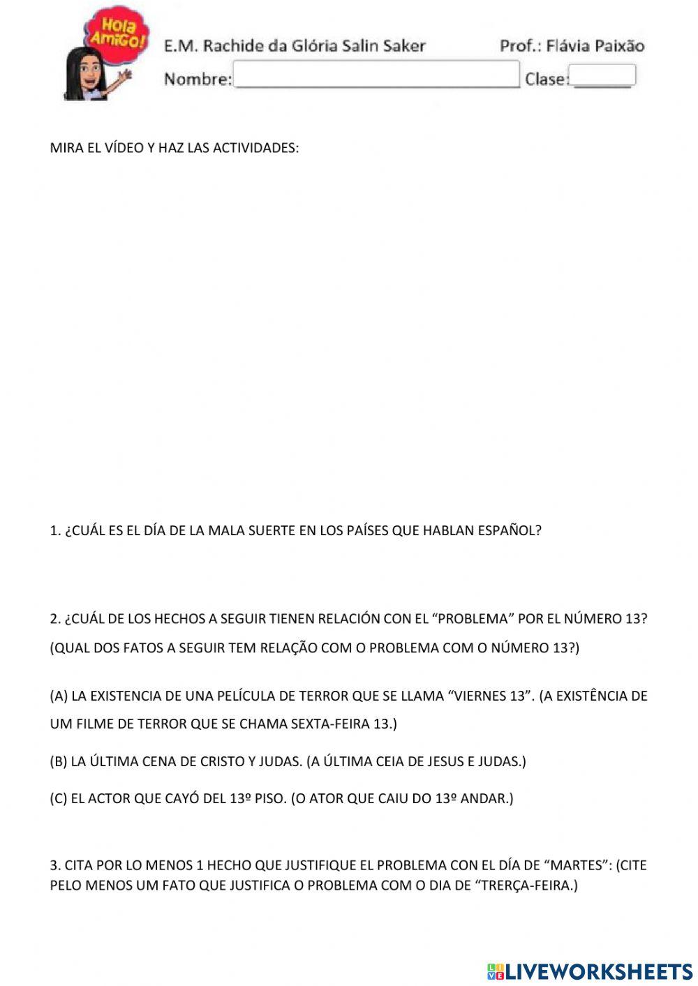 El día de la mala suerte