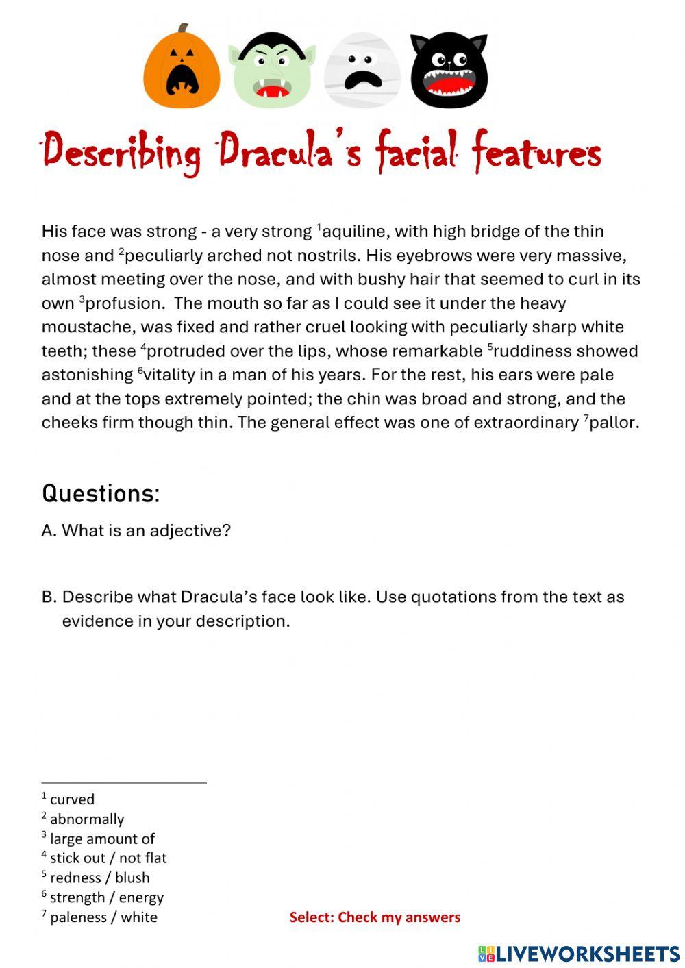 Describing Dracula