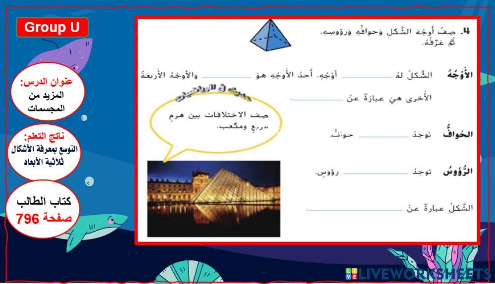 المزيد من المجسمات المستوى 1